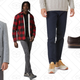 Plush Wool Peacoat in Grey Heather, $225 | Faux-Sherpa-Lined Wool Buffalo Plaid Overshirt, $115 | Becket Chino, $68 | Hoxton Leather Derby Shoe, $95
